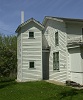 picture of a two-story outhouse at the Hooper-Bowler-Hillstrom House